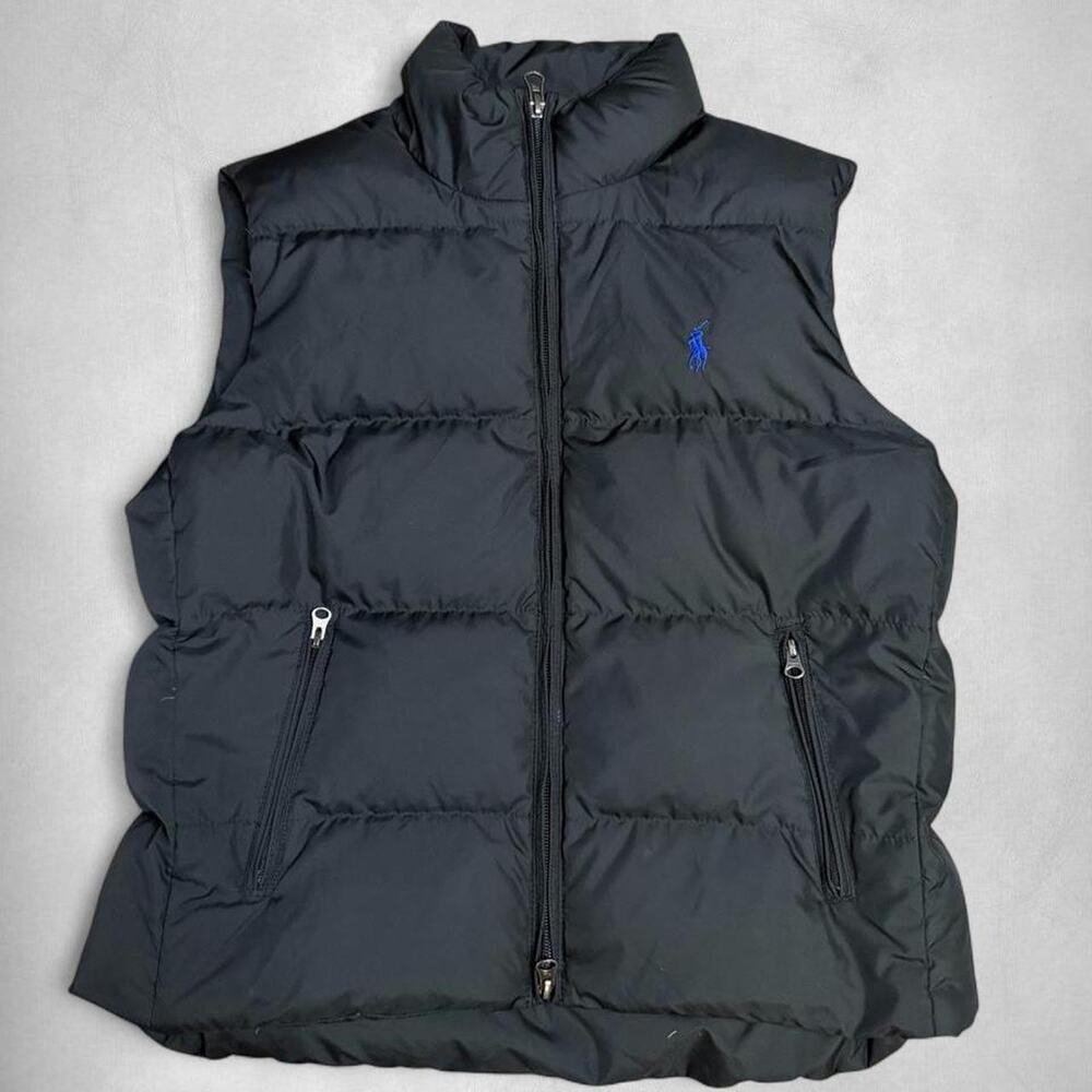 Small | POLO RALPH LAUREN BLACK & BLUE PUFFER VEST